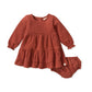 Burts Bees Dotted Rib Sequoia Bark Dress