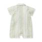 Burts Bees Pacific Stripe Baby Boy Romper