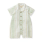 Burts Bees Pacific Stripe Baby Boy Romper
