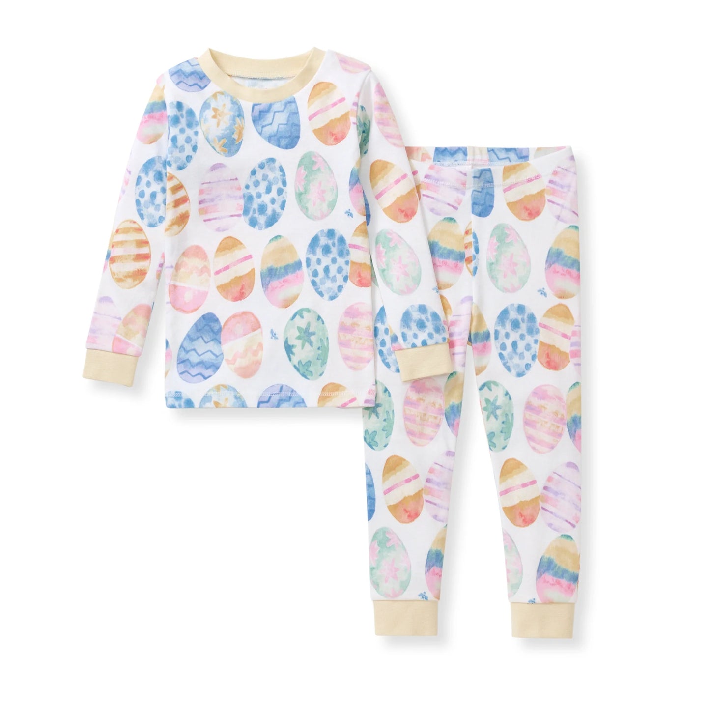 Burts Bees Easter Eggs Organic Cotton Two Piece Pajamas