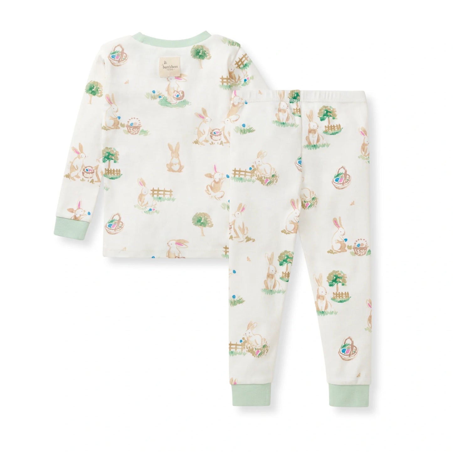 Burts Bees Bunny Egg Hunt Organic Cotton Two Piece Pajamas