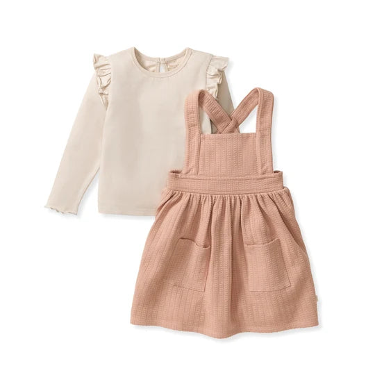 Burts Bees Dotted Rib Pink Feldspar Dress