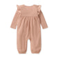 Burts Bees Ribbed Pointelle Jumpsuit