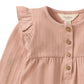 Burts Bees Ribbed Pointelle Jumpsuit