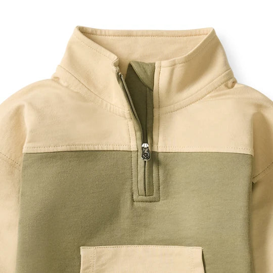 Burts Bees Quarter Zip Collar Sweatshirt Set