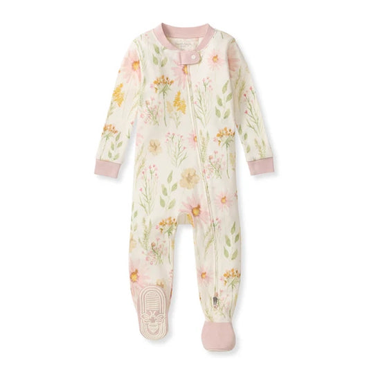 Burts Bees Wild Floral Organic Cotton Footed sleeper
