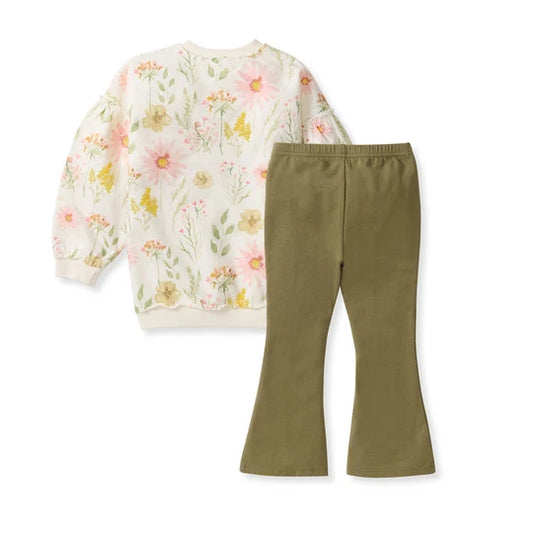 Burts Bees Wild Floral Sweatshirt Set