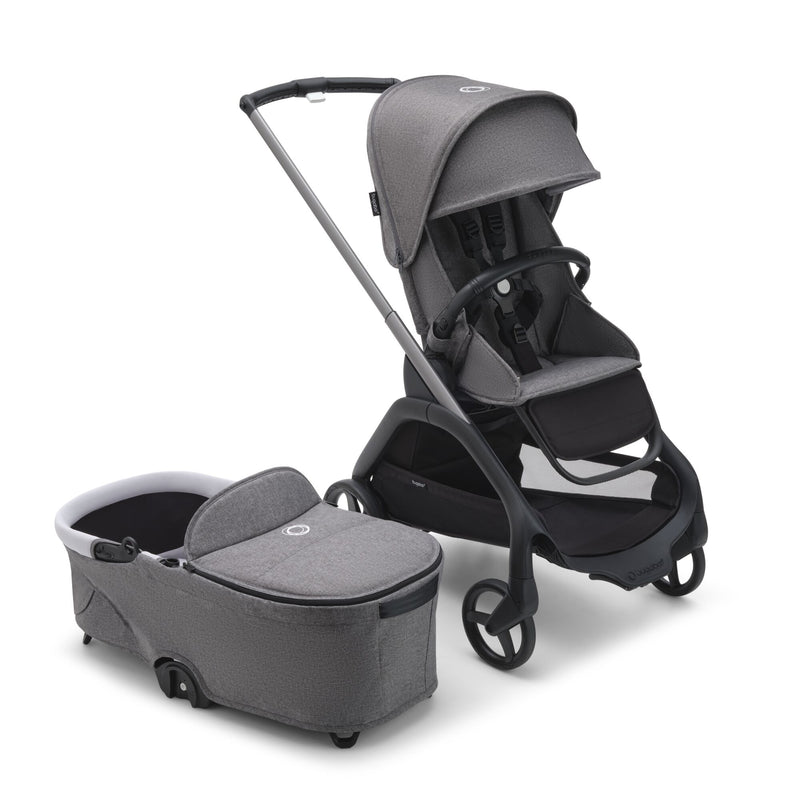 Bugaboo Dragonfly Complete Stroller with Seat and Bassinet - Grey Melange