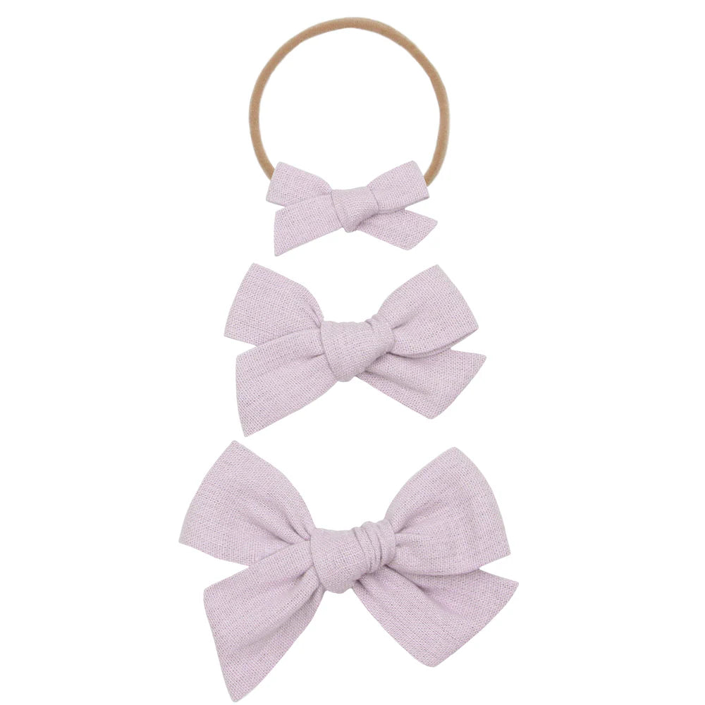 Lou Lou and Company Linen Bow Headband - Medium