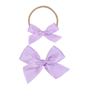 Lou Lou and Company Satin Bow Headband - Large