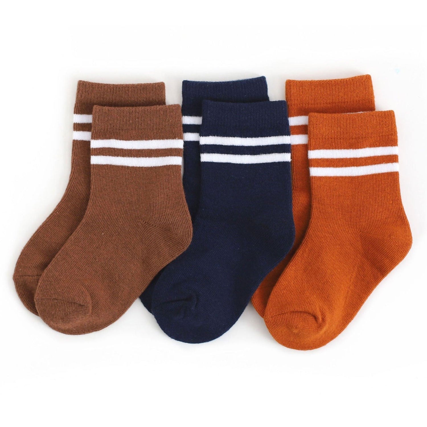 Little Stocking Co Striped Midi Sock 3-Pack - Game Day