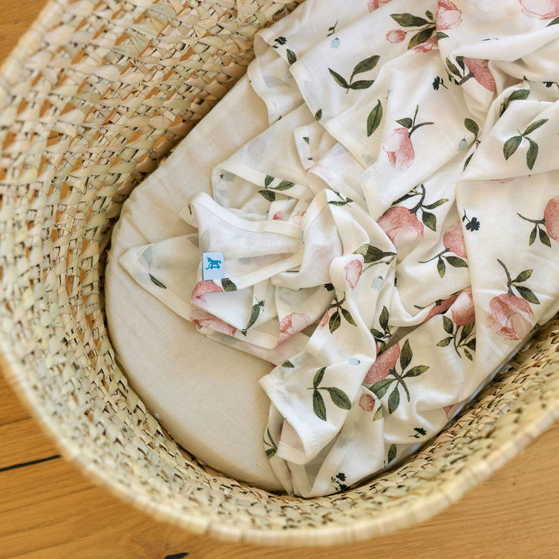 Little Unicorn Stretch Knit Swaddle Blanket - Watercolor Roses