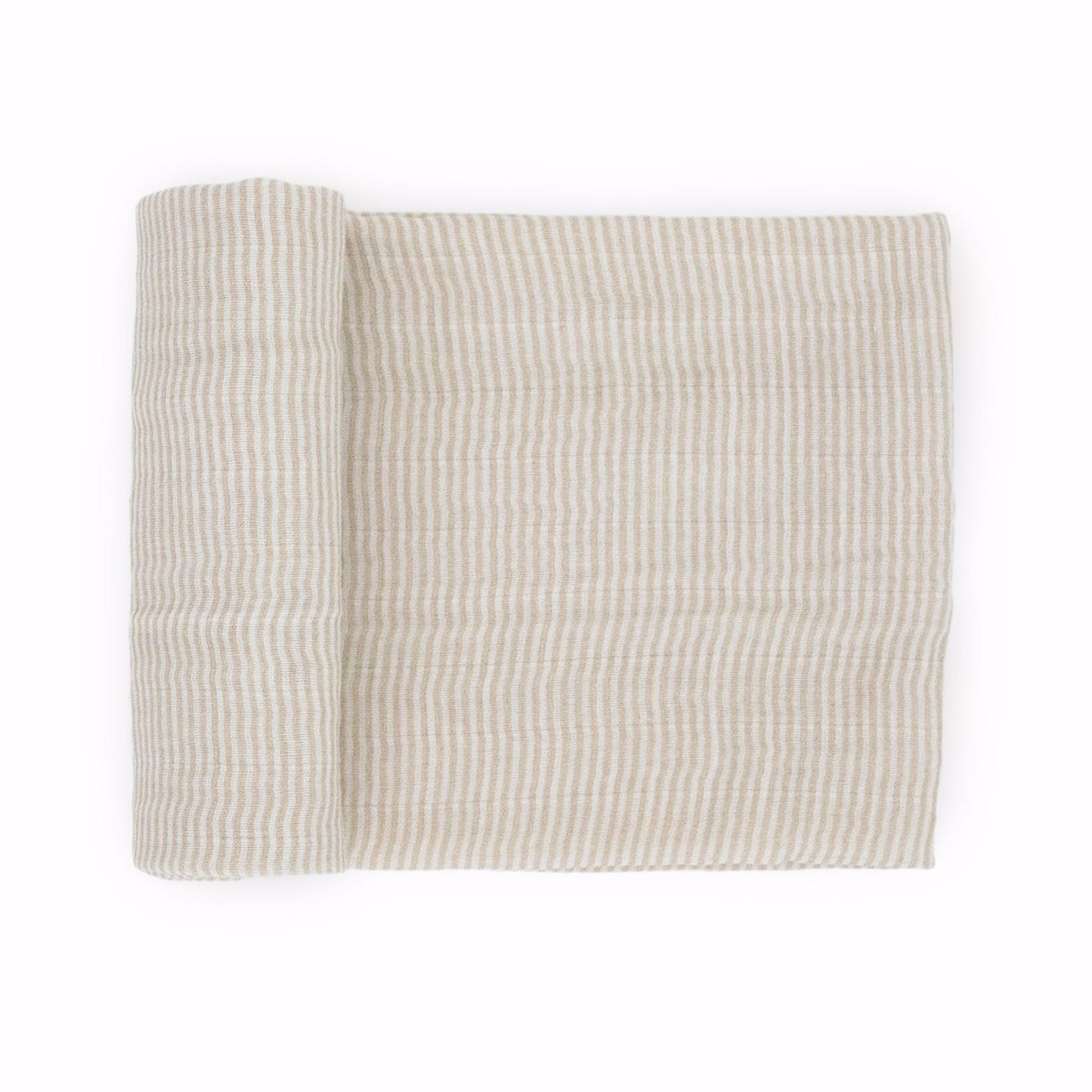 Little Unicorn Organic Cotton Muslin Swaddle Blanket - Sand Stripe