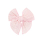 Lou Lou and Company Cloud Muslin Heirloom Bow Clip - Blush