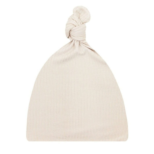 Lou Lou and Company Ribbed Top Knot Hat - Cove