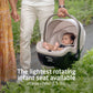 Dad carrying baby in Maxi-Cosi Peri 180 Rotating Infant Car Seat - Desert Wonder