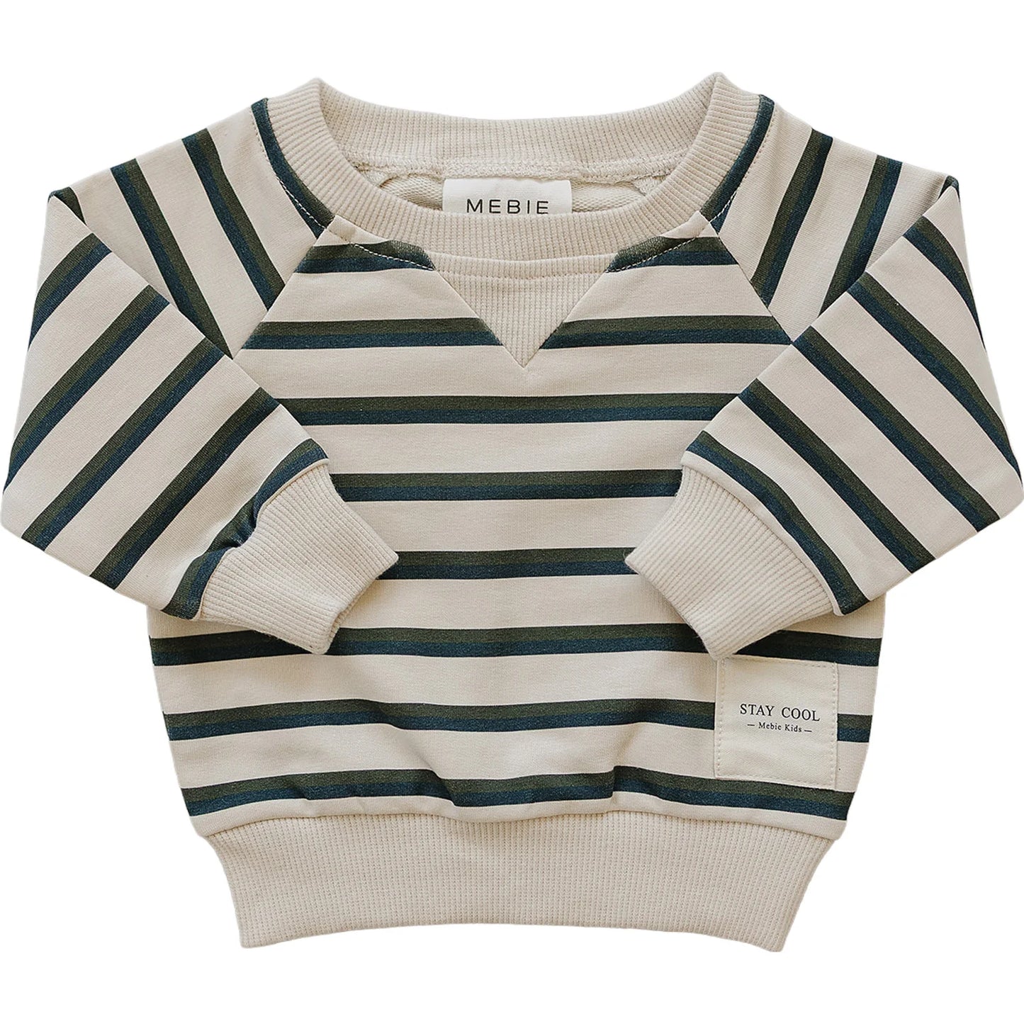 Mebie Baby Stay Cool Stripe Crewneck