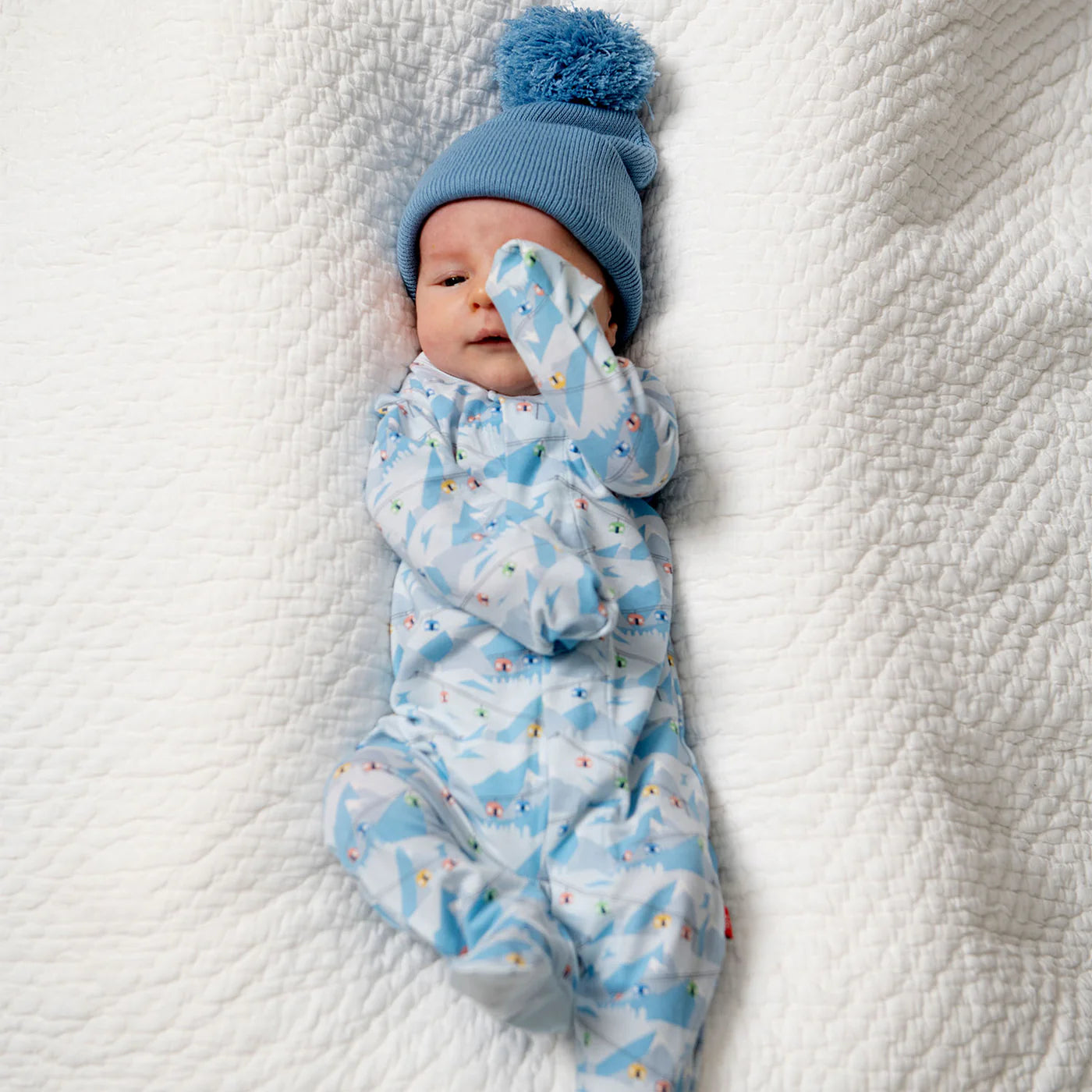 Magnetic Me Modal Magnetic Footie - Blue Apres Chic