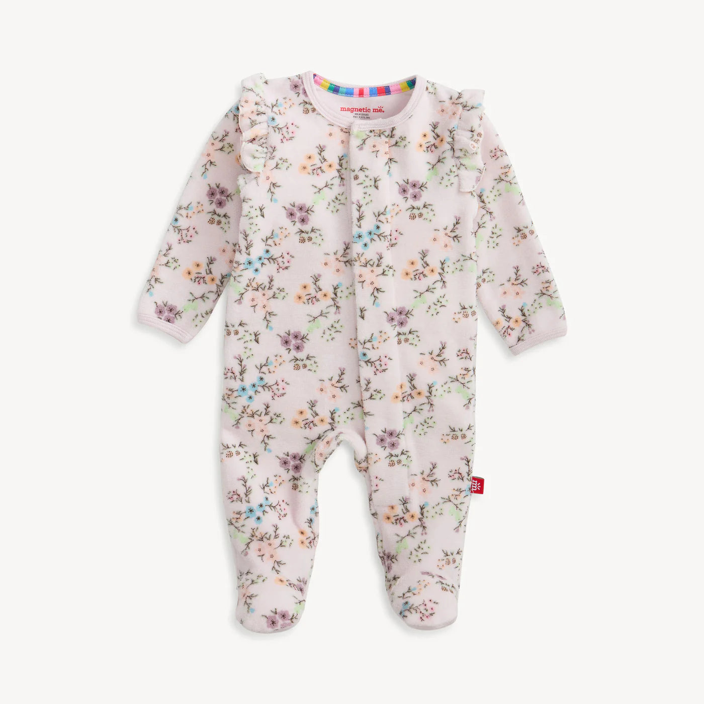 Magnetic Me Velour Magnetic Footie - Emily