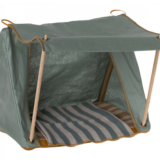 Maileg Mouse Happy Camper Tent - Rolled Door and Wooden Sticks