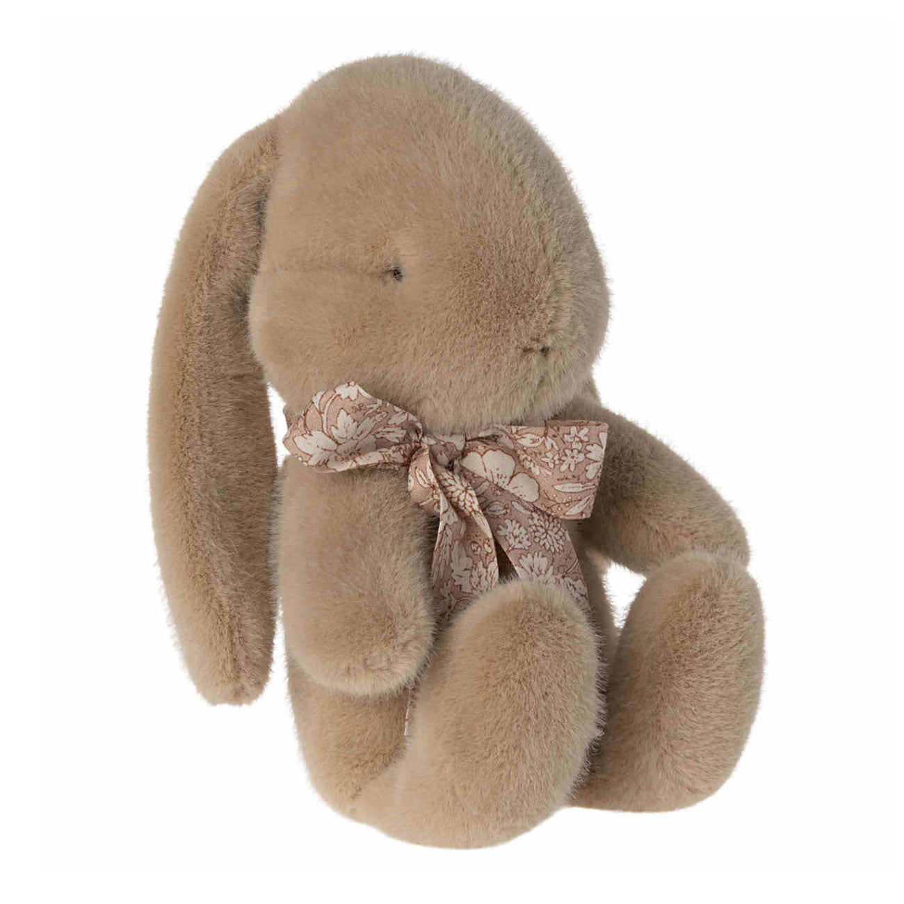 Maileg Plush Bunny - Small - Cream Peach with Pink Floral Bow