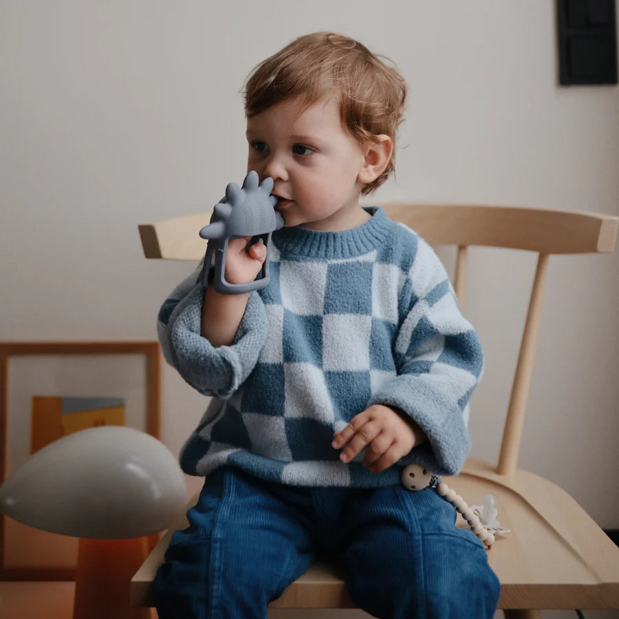 Mushie No-Drop Dino Teether