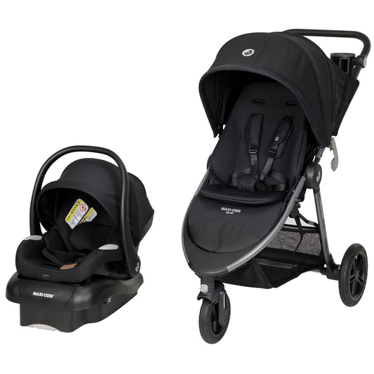 Maxi-Cosi Gia XP Luxe 3-Wheel Travel System with Mico Luxe - Midnight Black
