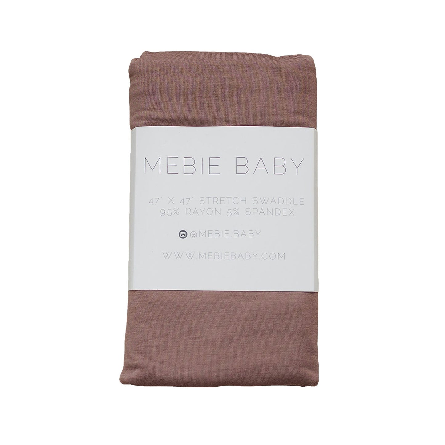 Mebie Baby Bamboo Stretch Swaddle Blanket - Plum