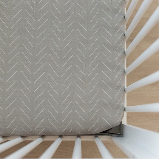 Mebie Baby Muslin Crib Sheet - Desert Sage