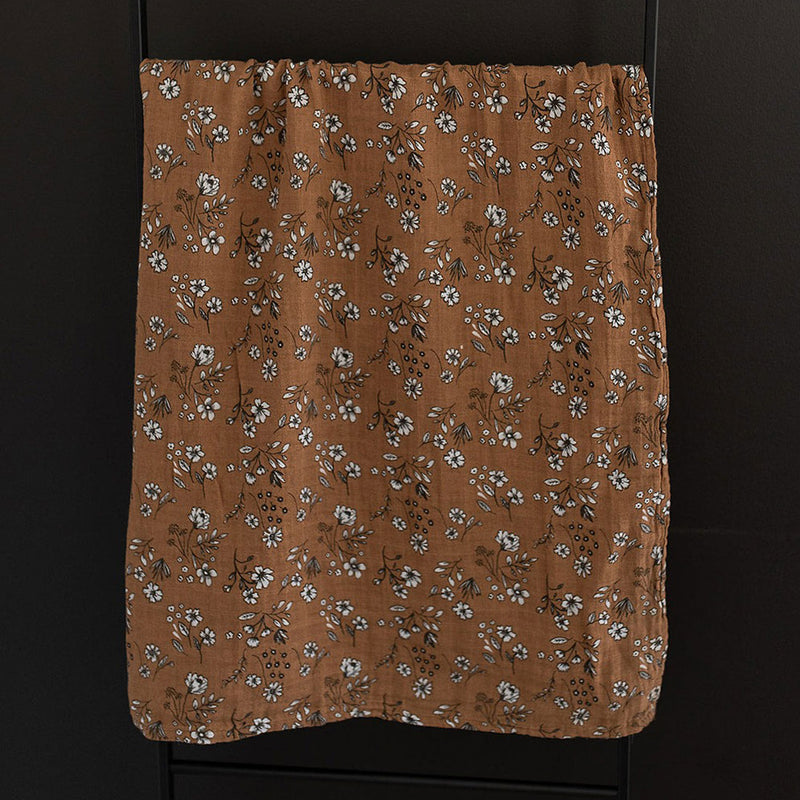 Mebie Baby Muslin Swaddle Blanket - Vintage Floral