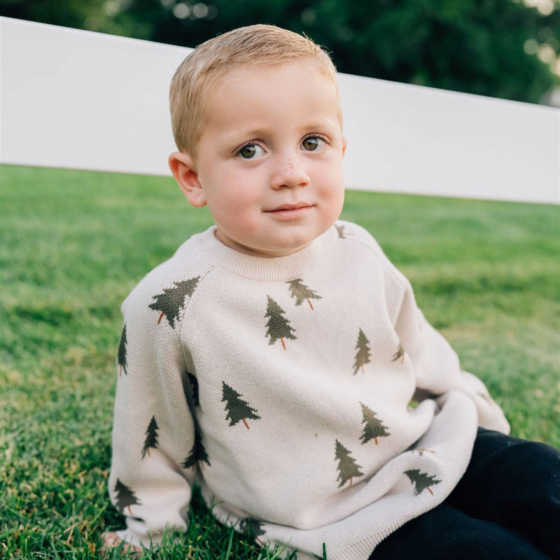 Mebie Baby Knit Sweater - Pine Tree