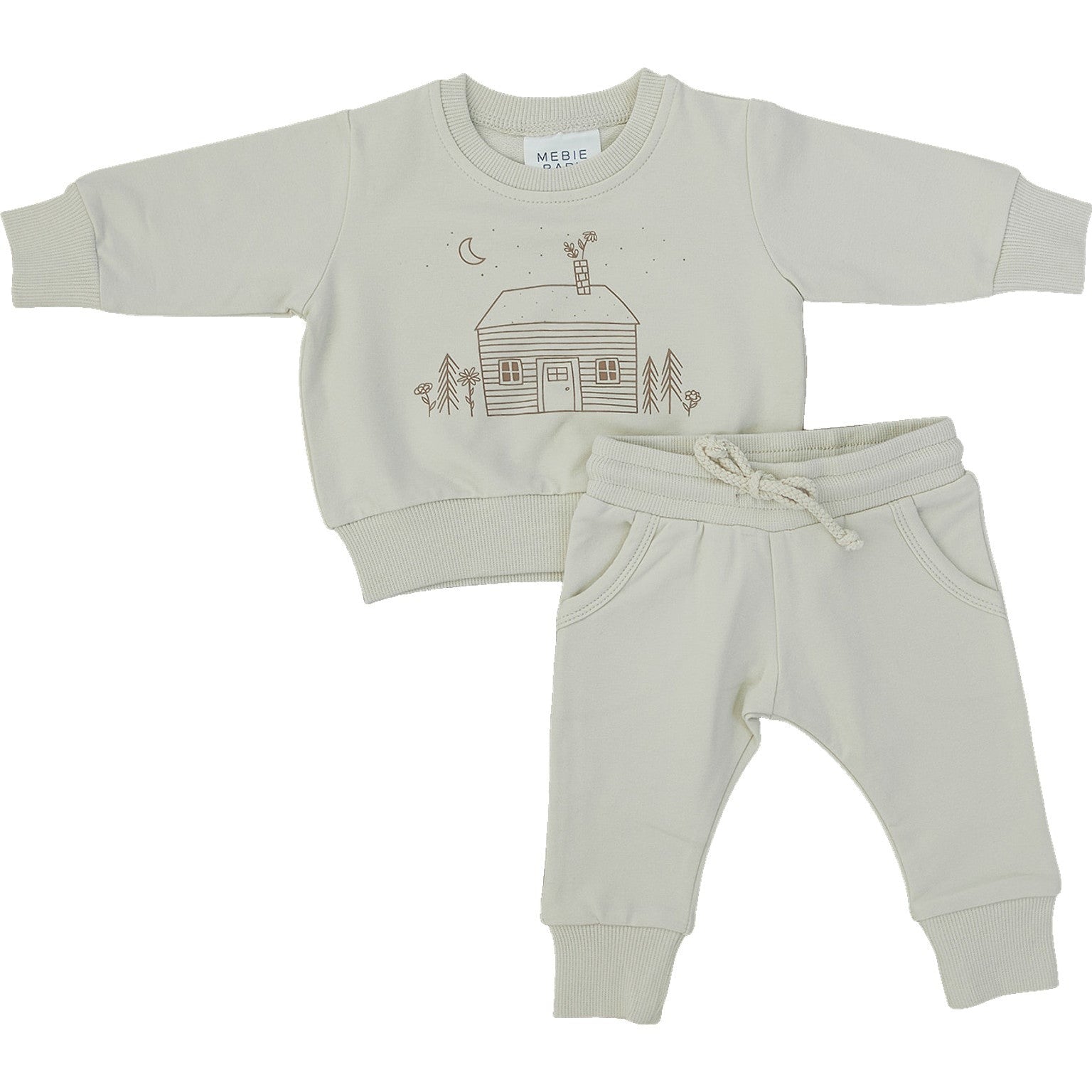 Mebie Baby French Terry Set - Cabin