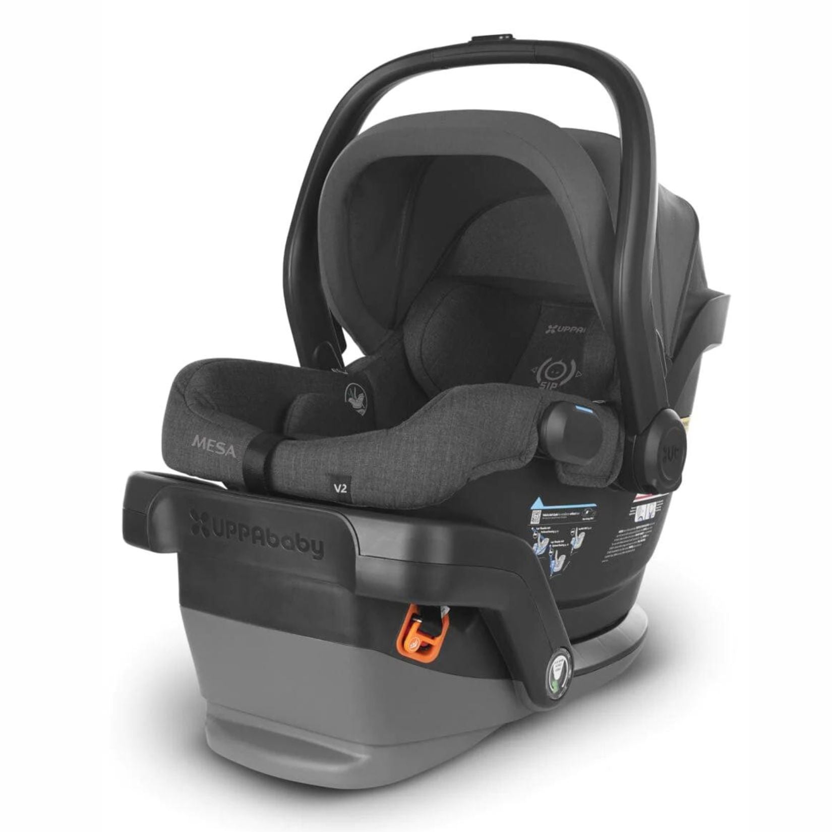 UPPAbaby Mesa V2 infant car seat, charcoal fabric