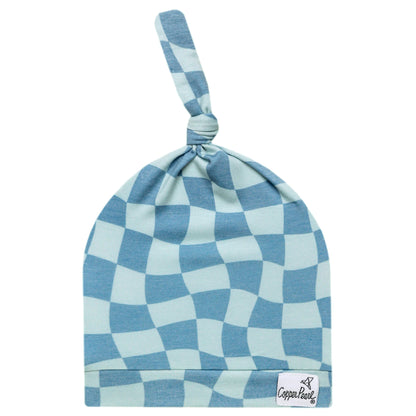 Copper Pearl Top Knot Hat 5-18M