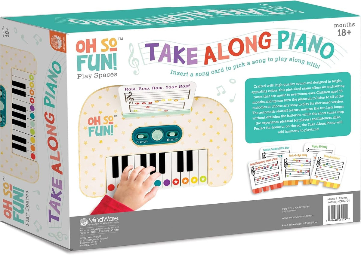 MindWare & Peaceable Kingdom Oh So Fun! Take Along Piano