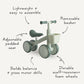 Mushie Mini Toddler Bike - Sage