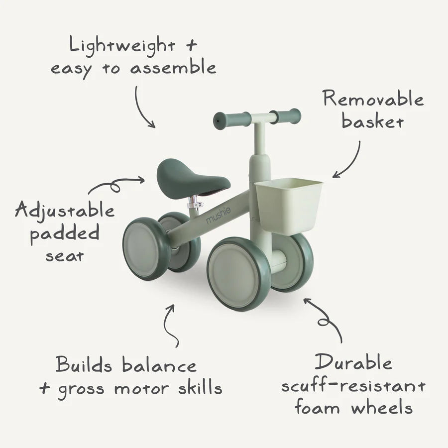 Mushie Mini Toddler Bike - Sage