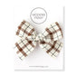 Modern Piggy Ribbon Bow - Alligator Clip - Schoolgirl Plaid