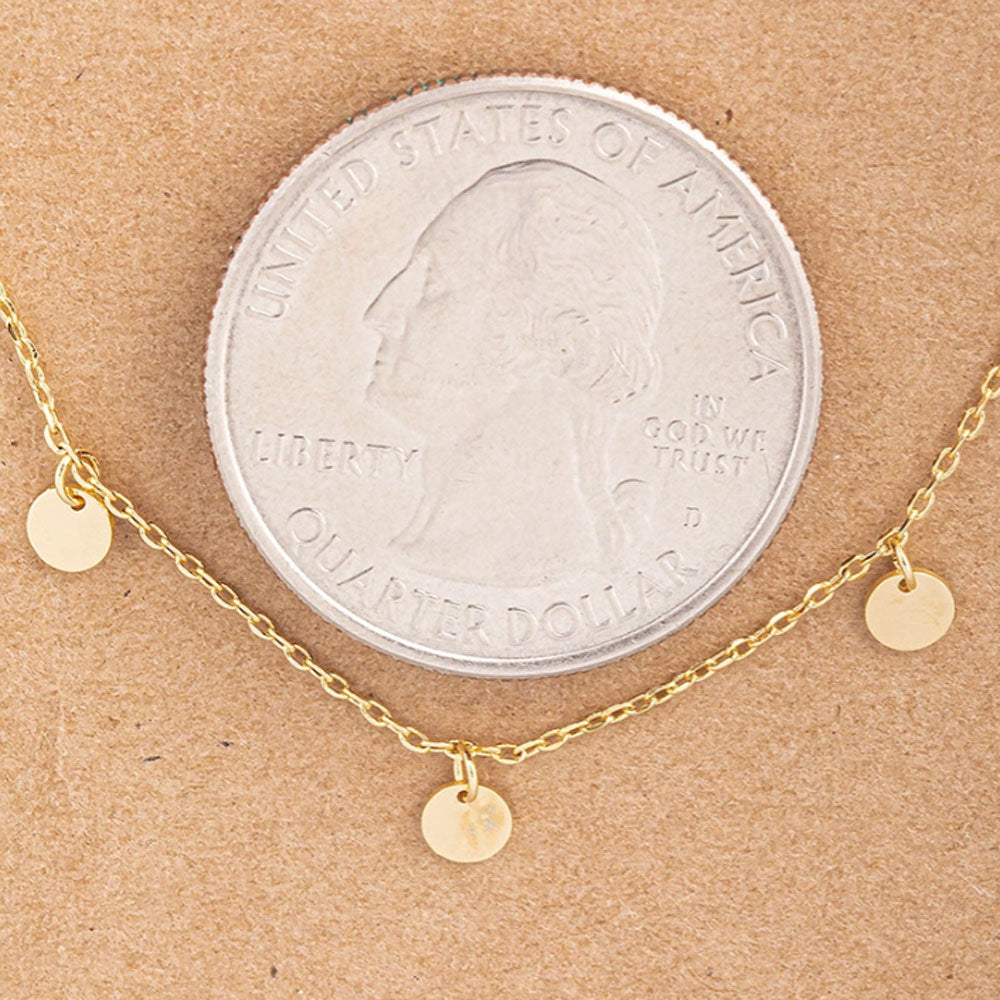 Fame Multi Mini Coin Charm Necklace - Gold