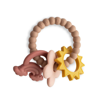 Mushie Teething Ring - Nature