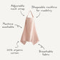 Mushie Muslin Nursing Cover - Blush