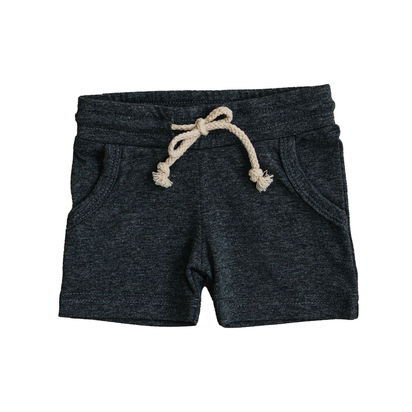 Mebie Baby Pocket Cotton Shorts - Charcoal