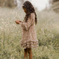Girl wearing Noralee Mirabelle Dress - Autumn Garden
