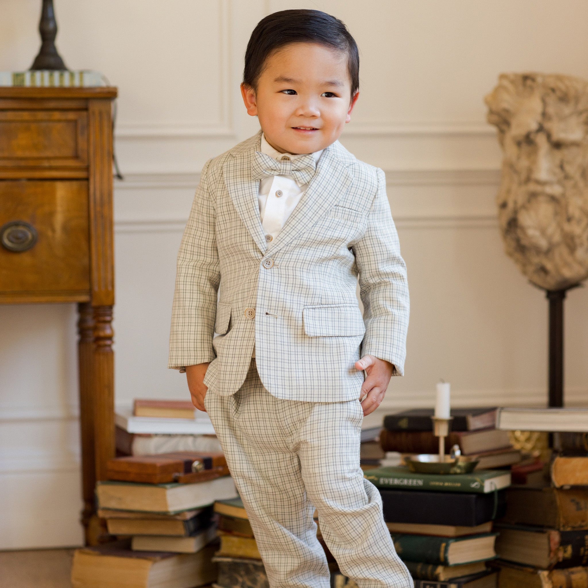 Noralee Suspender Pant - French Blue | The Baby Cubby