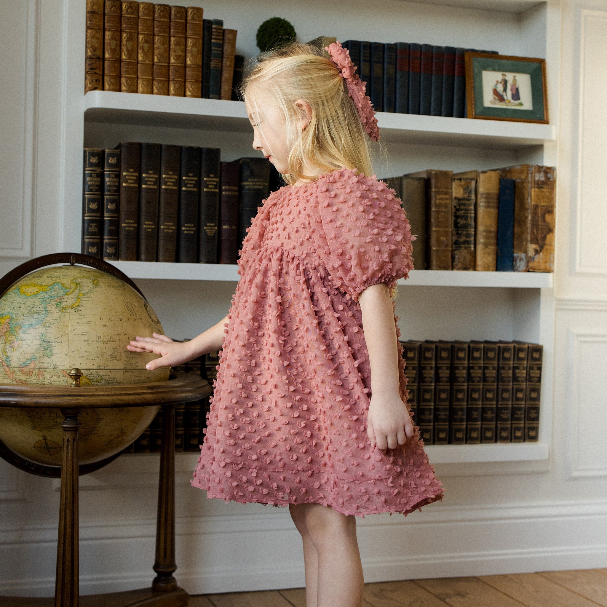 Noralee Luna Dress - Raspberry | The Baby Cubby
