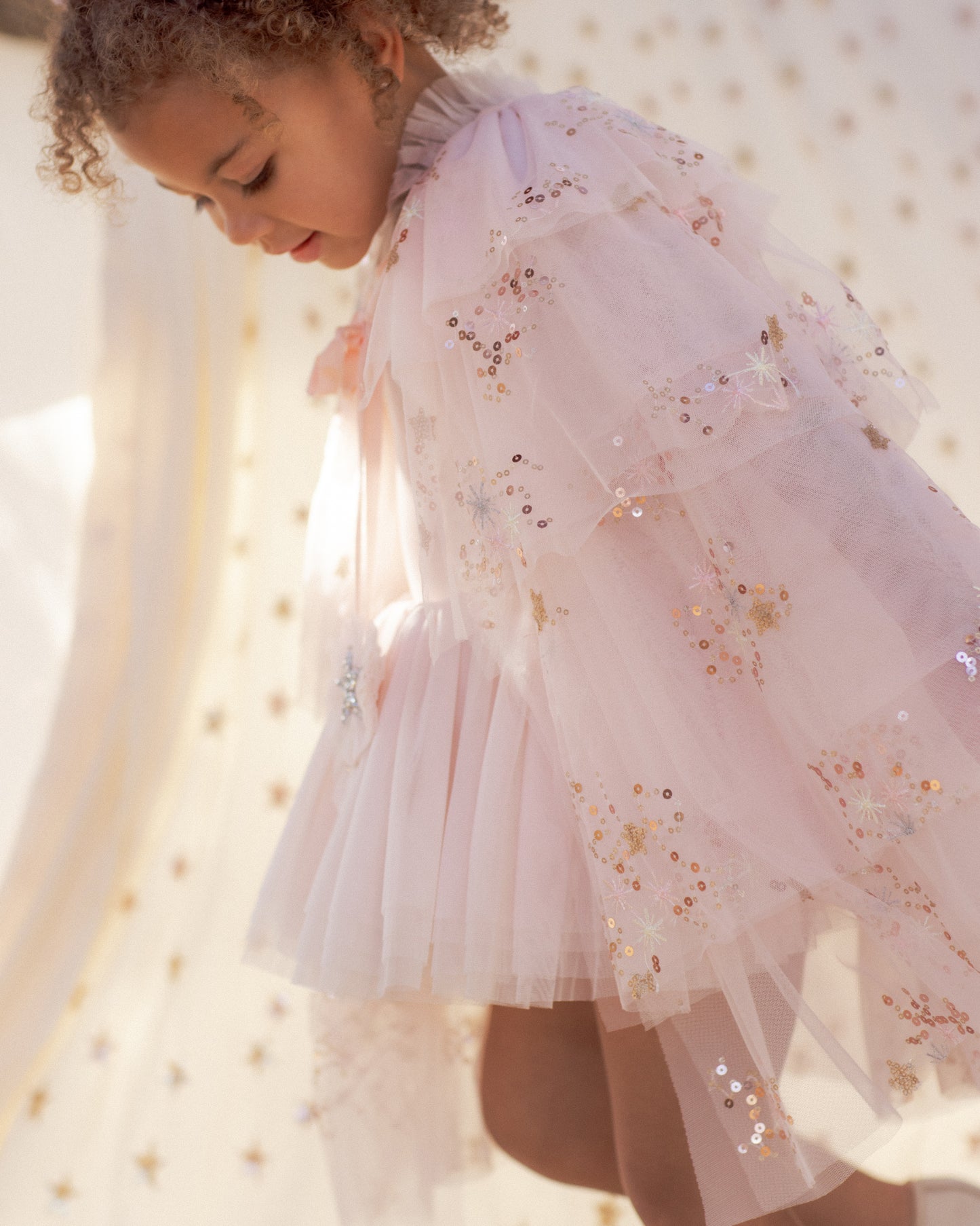 Noralee Tulle Cape - Pink