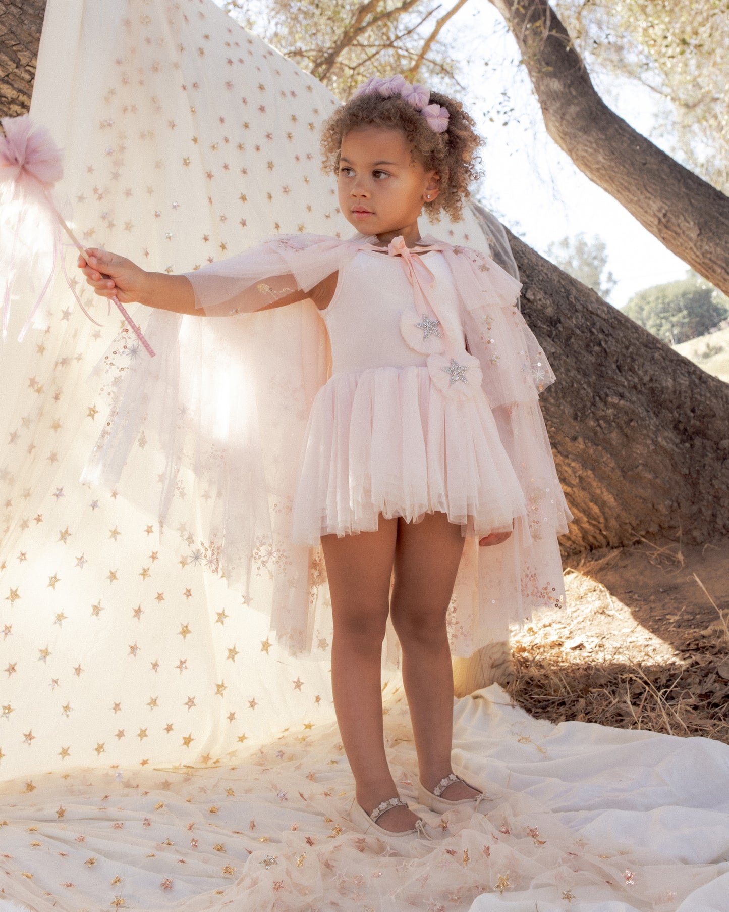 Noralee Tulle Cape - Pink