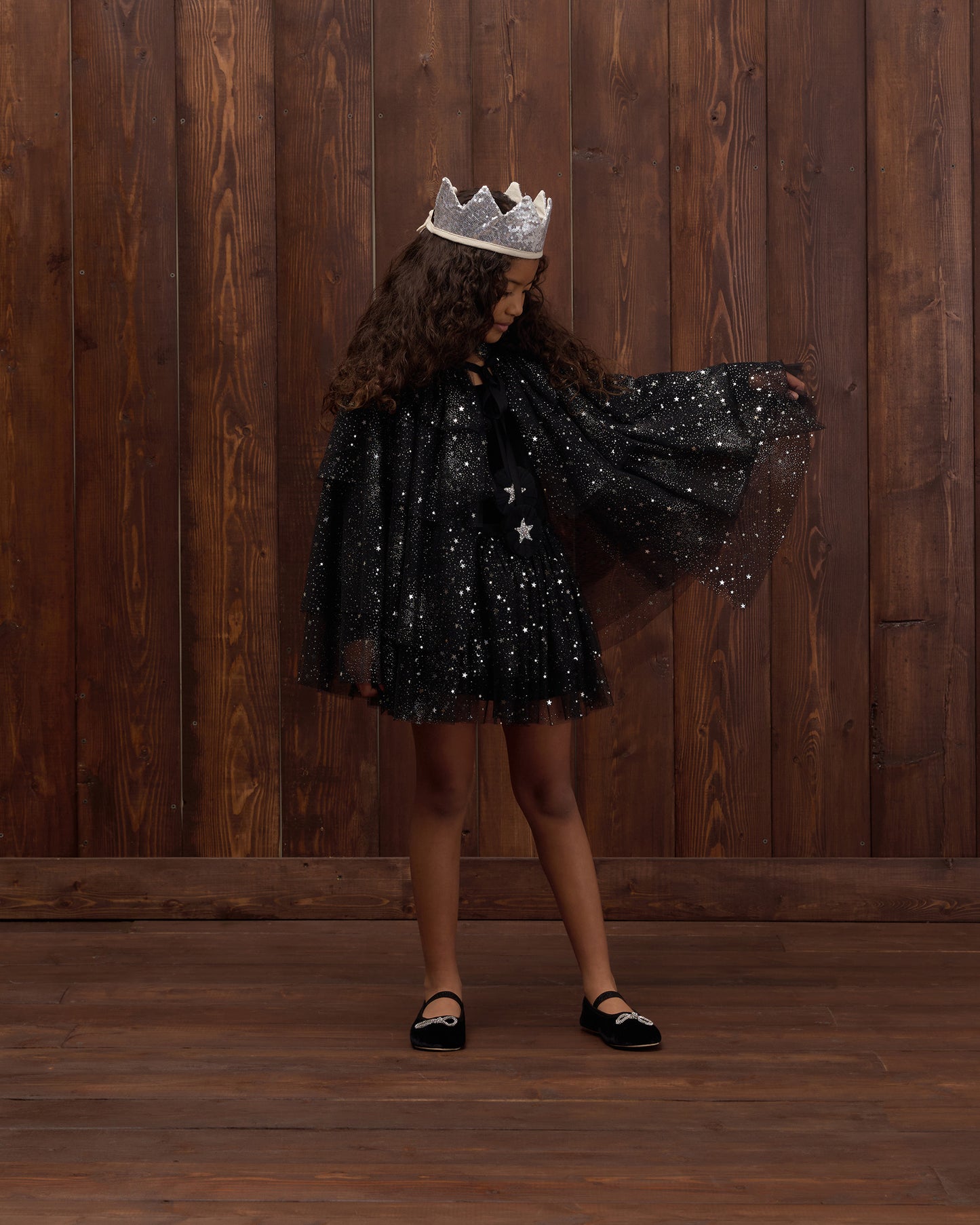 Noralee Tulle Cape - Black
