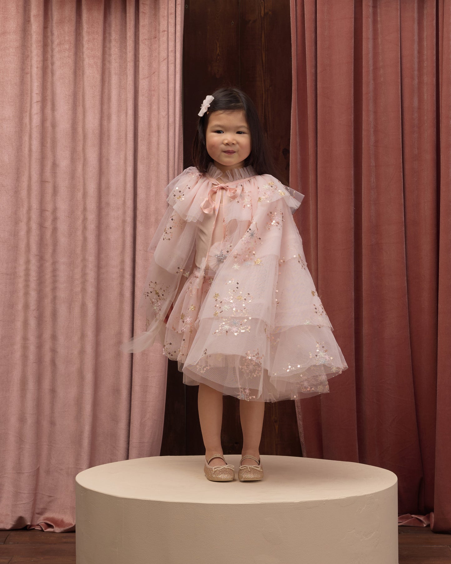Noralee Tulle Cape - Pink