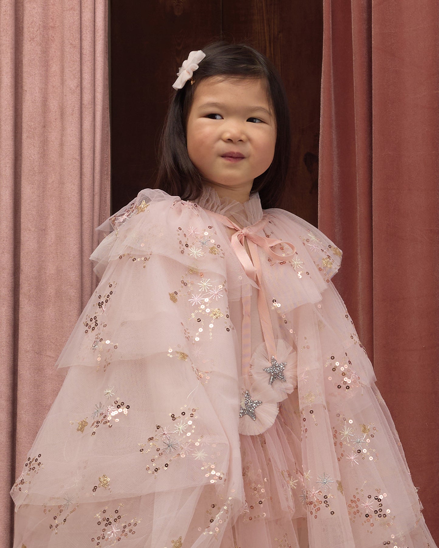 Noralee Tulle Cape - Pink